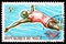 Postage stamp printed in Mali shows Swimmer, First African Games, Brazzaville serie, circa 1965