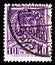 Postage stamp printed in Mexico shows Cross of Palenque, stucco relief, Ethnicity and History serie, 10 Â¢ - Mexican centavo,