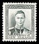 Postage stamp printed in New Zealand shows King George VI, serie, circa 1947