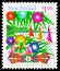 Postage stamp printed in New Zealand shows Sailboards, baubles and Christmas cracker, Christmas serie, 1 $ - New Zealand dollar,