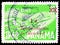 Postage stamp printed in Panama shows Jet Plane Overprinted, Children and Youth Services serie, circa 1961