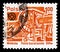 Postage stamp printed in Poland shows Mining machinery, Wieliczka ancient rock-salt mines serie, circa 1979