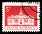 Postage stamp printed in Romania shows Craiova: City Hall, Definitives - Monuments serie, circa 1973