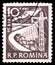 Postage stamp printed in Romania shows River dam, Daily Life serie, 10 Romanian ban, circa 1960