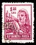 Postage stamp printed in Romania shows Textile worker, Occupations serie, circa 1955