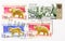 Postage stamp printed in Russia with stamp of Livny town Oryol Oblast shows Eurasian Lynx Lynx lynx, Brown Bear Ursus arctos