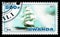 Postage stamp printed in Rwanda shows Ariel, Sailing ships serie, circa 2013