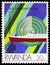 Postage stamp printed in Rwanda shows Ship, World Communications Year, serie, circa 1984