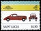 Postage stamp printed in Saint Lucia shows 1939 Buick Century USA, Automobiles serie, circa 1986