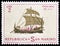 Postage stamp printed in San Marino shows Greek trier, 5th century, B.C., Historical Ships serie, circa 1963