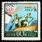 Postage stamp printed in Soviet Union shows Canoeing, Summer Olympics 1960, Rome serie, circa 1960