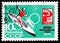 Postage stamp printed in Soviet Union shows Canoeing, Summer Olympics 1964, Tokyo serie, circa 1964