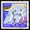 Postage stamp printed in Soviet Union shows Fencing, Summer Olympics 1960, Rome serie, circa 1960