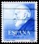 Postage stamp printed in Spain shows Santiago Ramon y Cajal, Famous People serie, 2 Pta - Spanish peseta, circa 1952