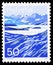 Postage stamp printed in Switzerland shows Lake Moesola, Mountain lakes serie, circa 1991