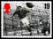 Postage stamp printed in United Kingdom shows Dixie Dean 1907-1980, 19 p - British penny, European Football Championship serie,