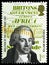 Postage stamp printed in United Kingdom shows William Wilberforce and Anti-slavery Poster, Bicentenary of the Abolition of the