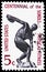 Postage stamp printed in United States shows Discus Thrower, Physical Fitness-Sokol Issue serie, circa 1965