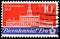Postage stamp printed in United States shows Independence Hall, First Continental Congress Issue serie, circa 1974