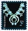 Postage stamp printed in United States shows Navajo Jewelry, American Design serie, circa 2004