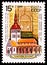 Postage stamp printed in USSR Russia shows Saint Nicholas church and carving of city arms-Tallin, Historical Architecture serie