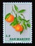 Postage stamp San Marino, 1973. Mandarines fruit food