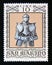 Postage stamp San Marino, 1974. Ancient knight German Harness with Helmet