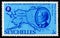 Postage stamp Seychelles, 1976. William Henry Seward Alaska purchase