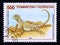 Postage stamp Tajikistan, 1995, Sunwatcher Toadhead Agama, Phrynocephalus helioscopus