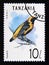 Postage stamp Tanzania, 1992. Yellow-crowned Bishop Euplectes afer bird