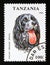 Postage stamp Tanzania, 1993. English Springer Spaniel Dog Canis lupus familiaris