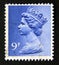 Postage stamp United Kingdom of Great Britain Northern Ireland, 1976. Queen Elizabeth II portrait
