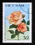 Postage stamp Vietnam, 1988. Littondarling`s Rose flower rosa Floribunda