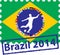 Postage stamps with flags in Brazil