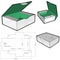 Postal Delivery Box Internal measurement 20.3x 15.3+ 6.2 cm and Die-cut Pattern