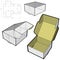 Postal Delivery Box Internal measurement 48.9x38.7+11.7cmand Die-cut Pattern