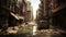 Postapocalyptic New York In The Style Of \\\'i Am Legend
