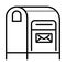Postbox icon vector