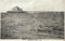 Postcard from around 1950 showing the Belgium Pier in Blankenberge, with tourists on rowboat on the North Sea, Circa-1933 pier