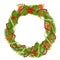 Postcard Christmas Wreath