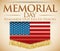 Postcard in Honor for Fallen Heroes in Memorial Day, Vector Illustration