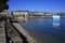 Postcard from Paquis beach in Geneva