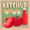 poster advertising tomato ketchup