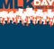 Poster or banner for Martin Luther King Day. Protest rally.