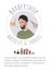 Poster barbershop hairstyle logo, fashion design barber salon haircut and shave isolated on white, flat vector