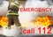 Poster call rescue service 112