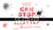 Poster - We can stop covid-19 together, vector EPS10