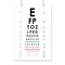 Poster Card of Vision Testing for Ophthalmic. Vector