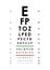 Poster Card of Vision Testing for Ophthalmic. Vector