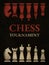 Poster Chess illustration with Epic Design with all pieces